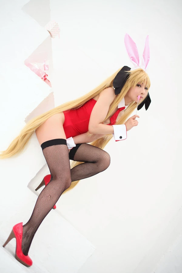 Fate Testarossa Sexy Valentine Cosplay [21P]