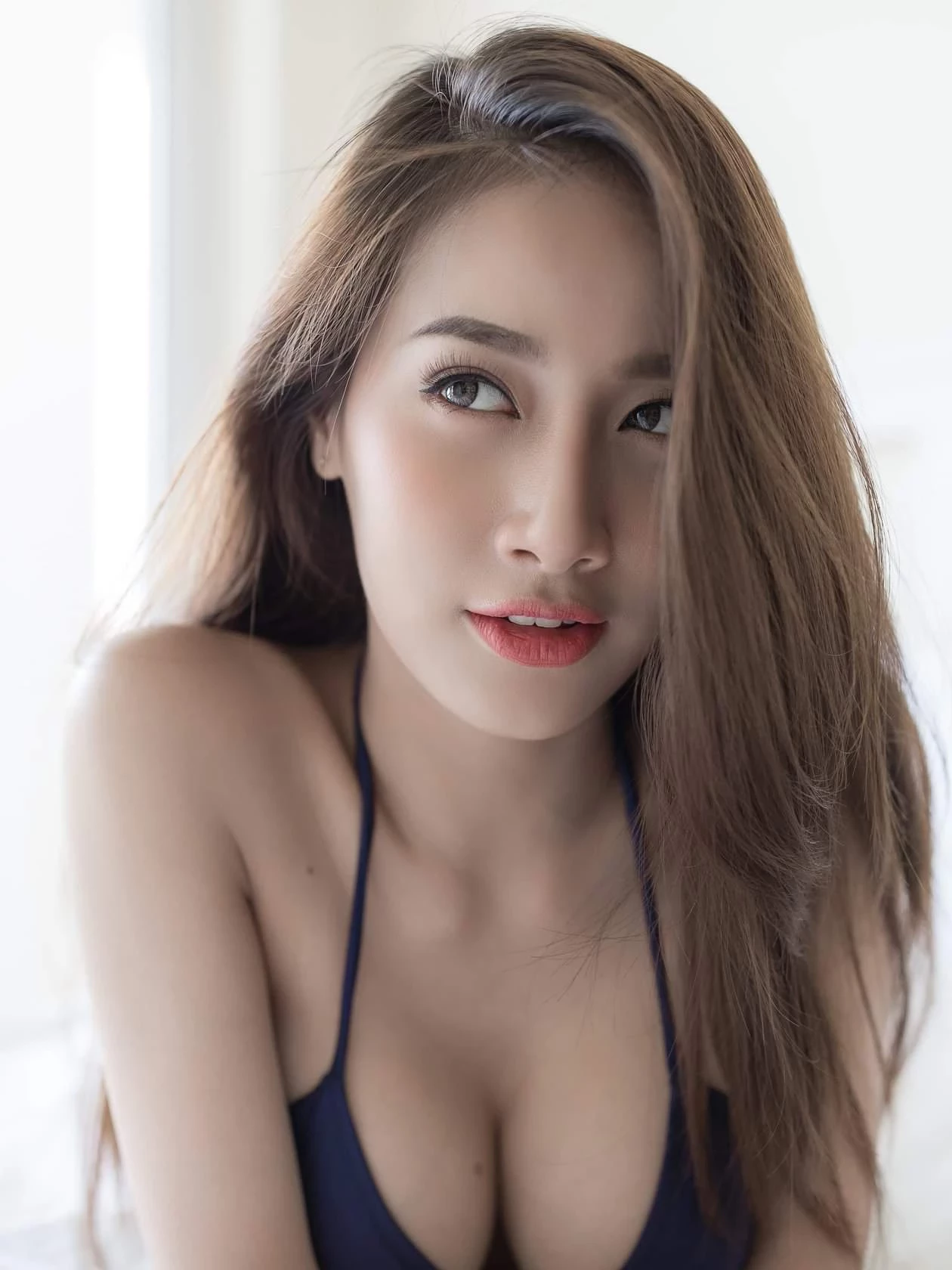 泰国模特 pichana yoosuk-蓝色诱惑1