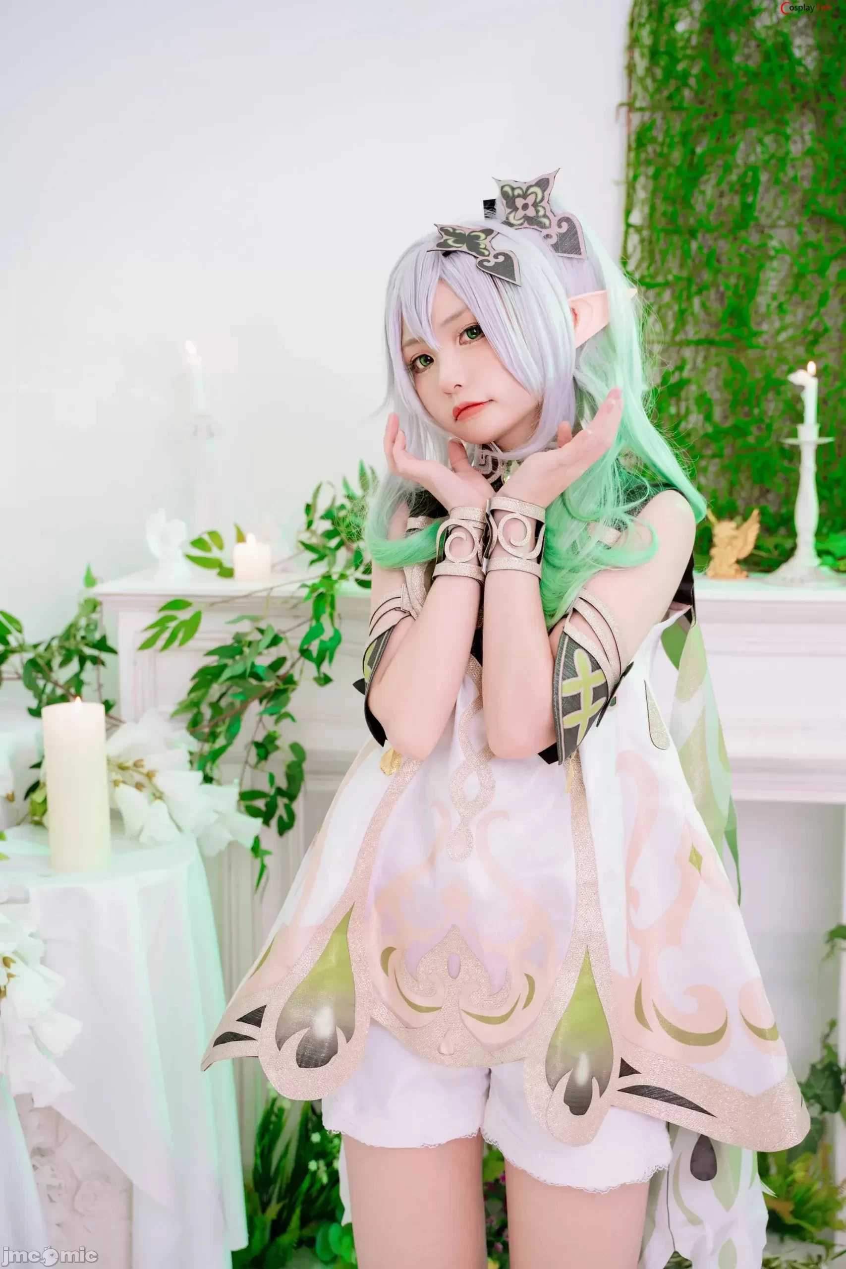 Nekokoyoshi [爆机少女喵小吉] cosplay Nahida – Genshin Impact [85P]