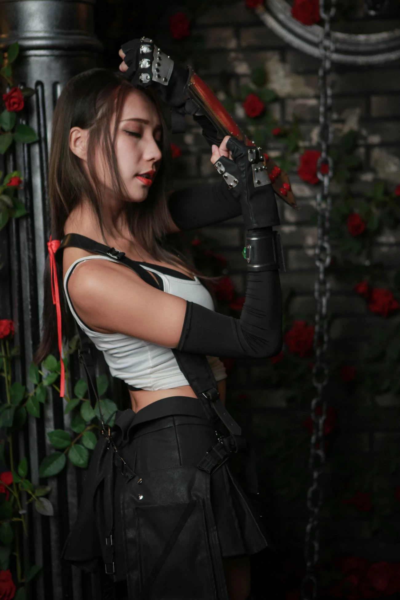 台湾腿模丝袜高跟鞋美腿棚拍 Anita 黄韵霏 Cos Tifa [54P]