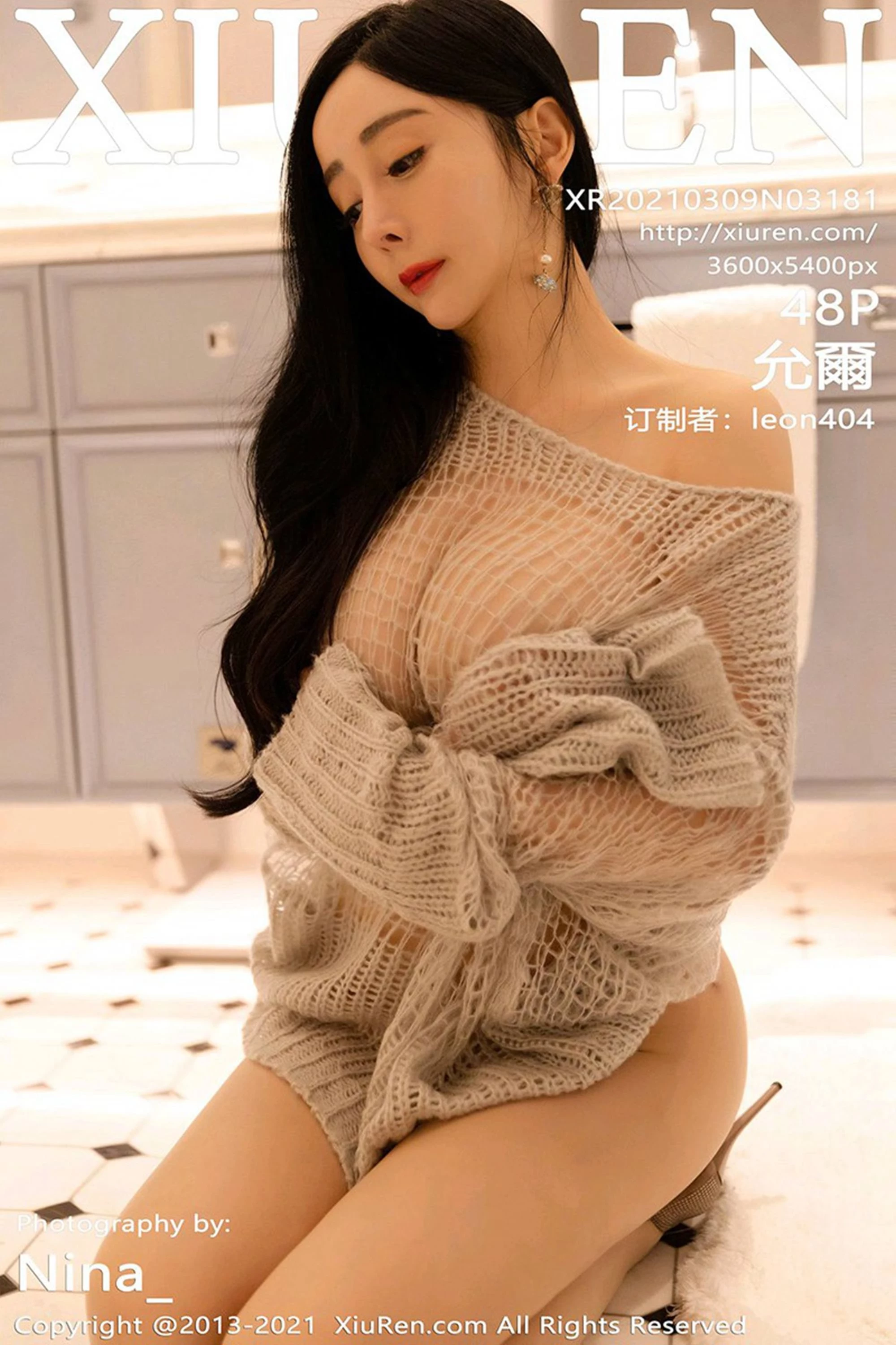 [Xiuren秀人系列]2021.03.09 No.3181 允尔 完整版无水印写真[49P]