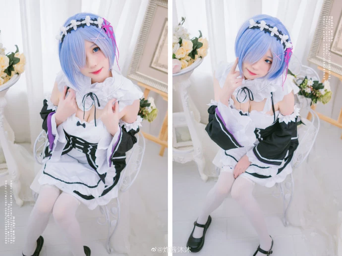 《Re：從零開始的異世界生活》性感雷姆女僕Cosplay[CN：炸醬沐沐] [14P]