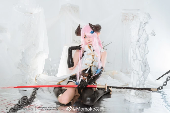 《碧藍幻想》Versus娜露梅亞性感Cosplay[CN：Momoko葵葵 [14P]