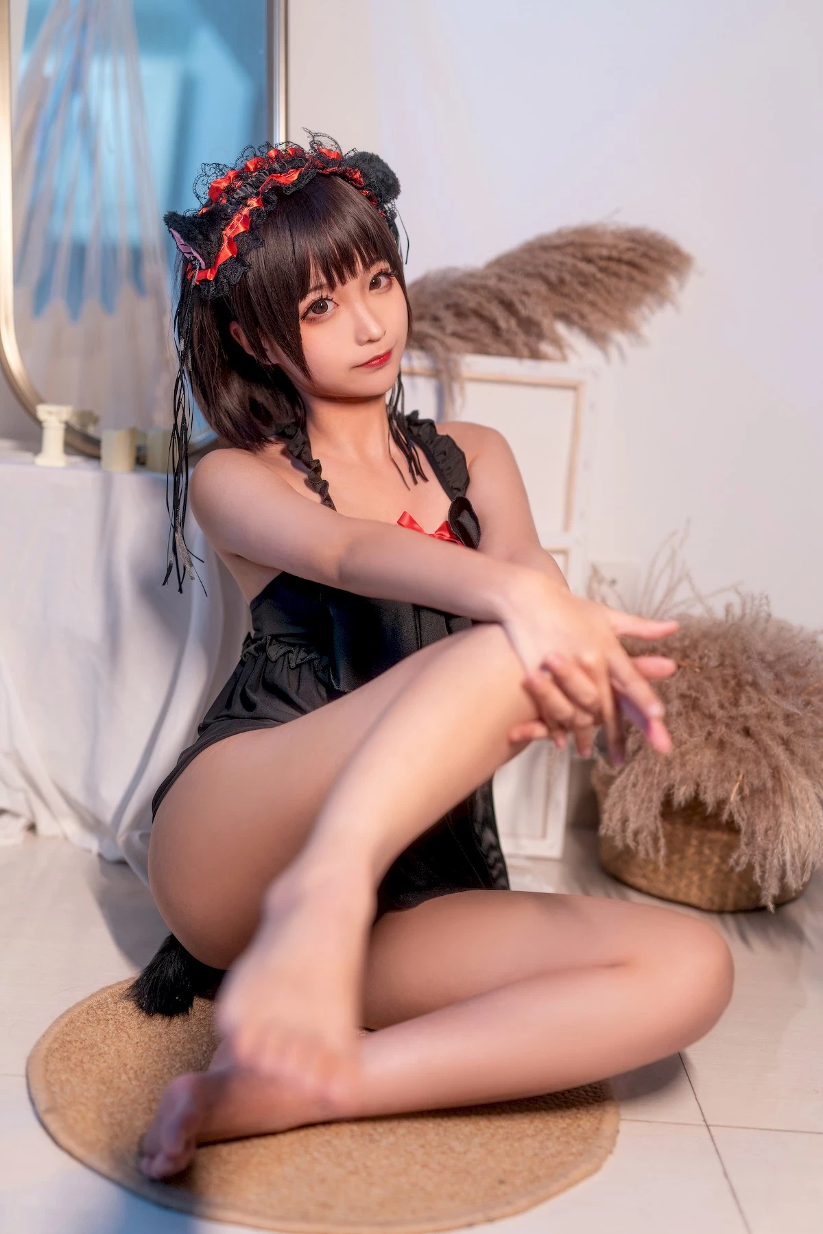 蠢沫沫 Cosplay 黑睡裙 Black Nightdress