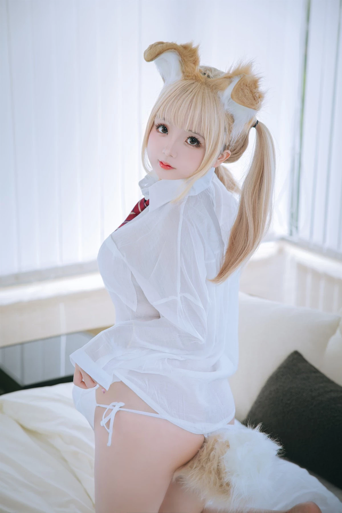 Cosplay 日奈嬌 襯衫小狗 Set.01