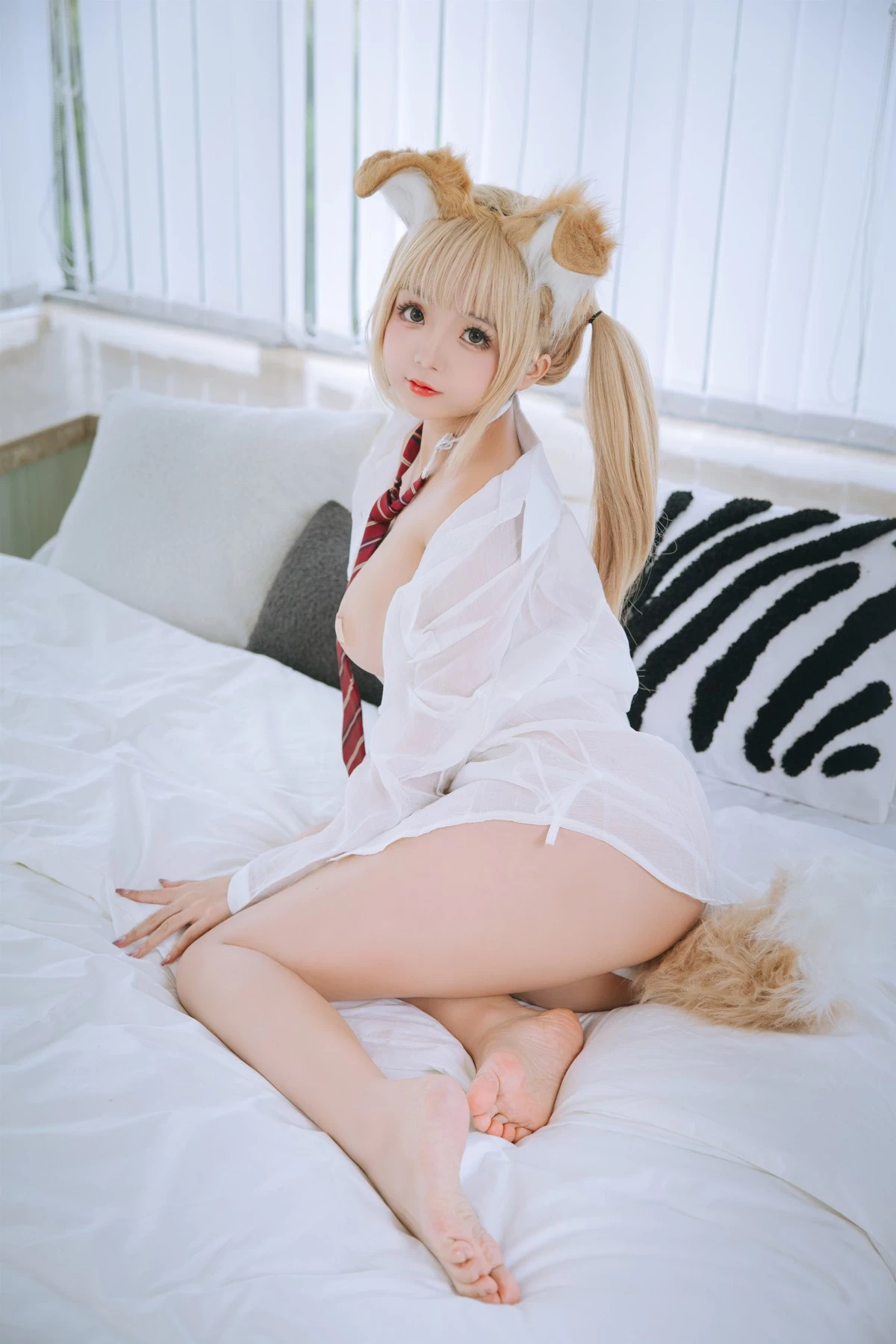 Cosplay 日奈嬌 襯衫小狗 Set.01