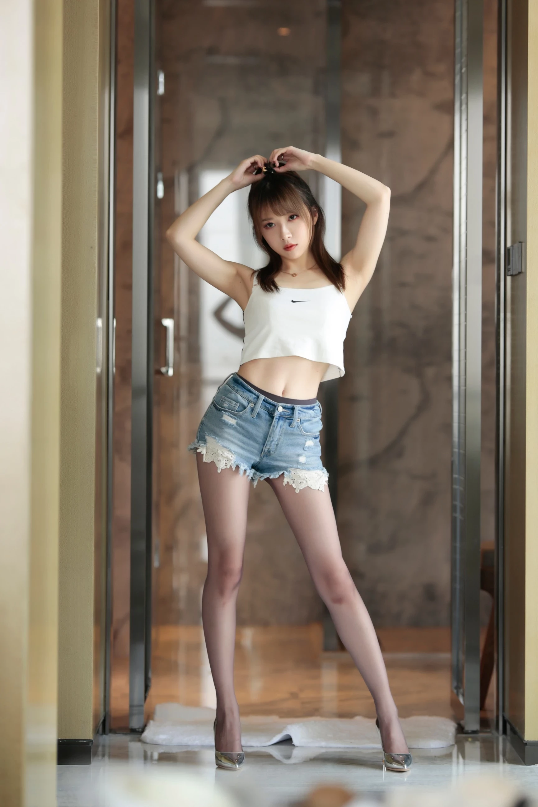 小女巫露娜 - Denim shorts 牛仔小裤裤 [84P]