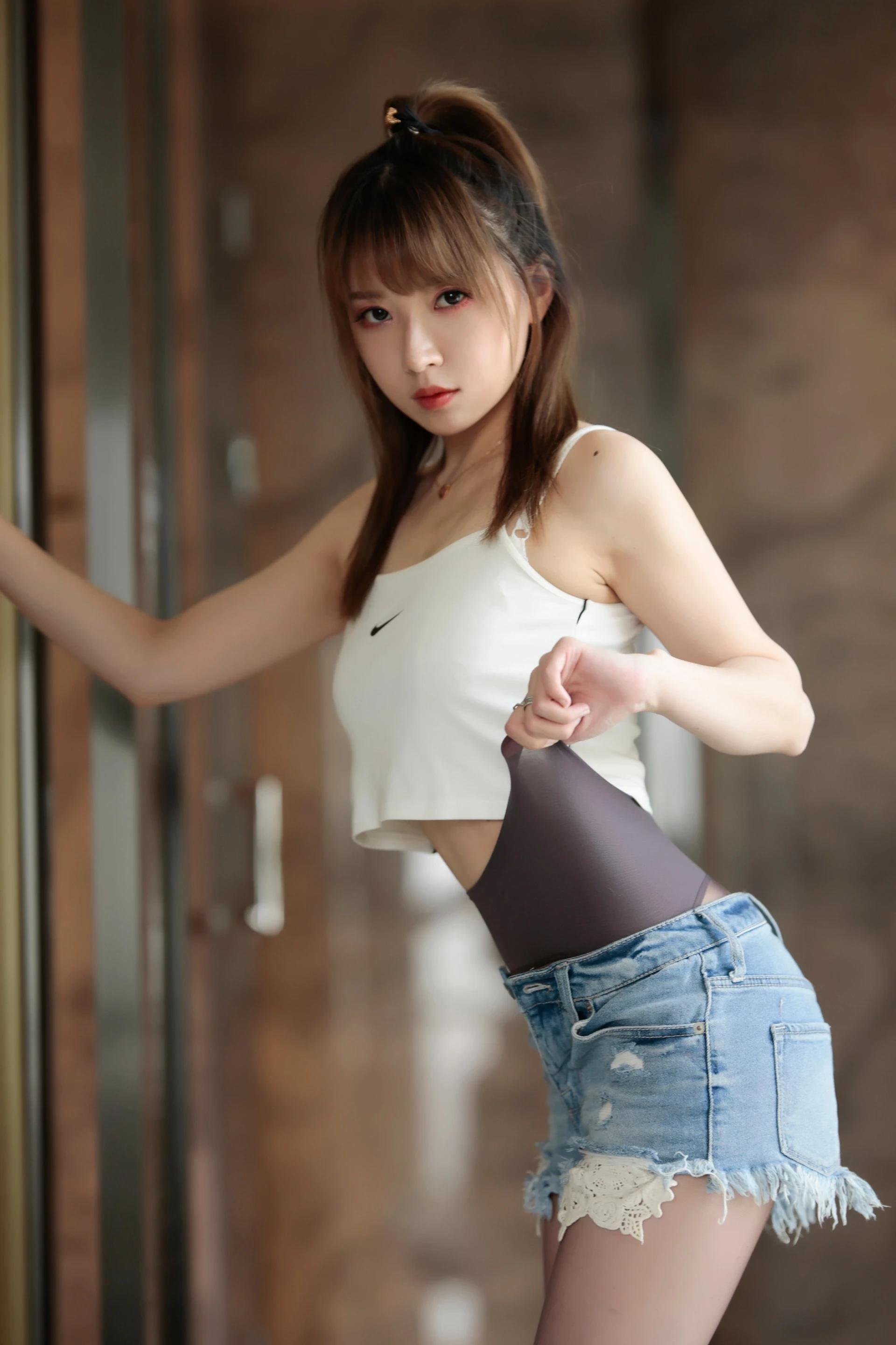 小女巫露娜 - Denim shorts 牛仔小裤裤 [84P]