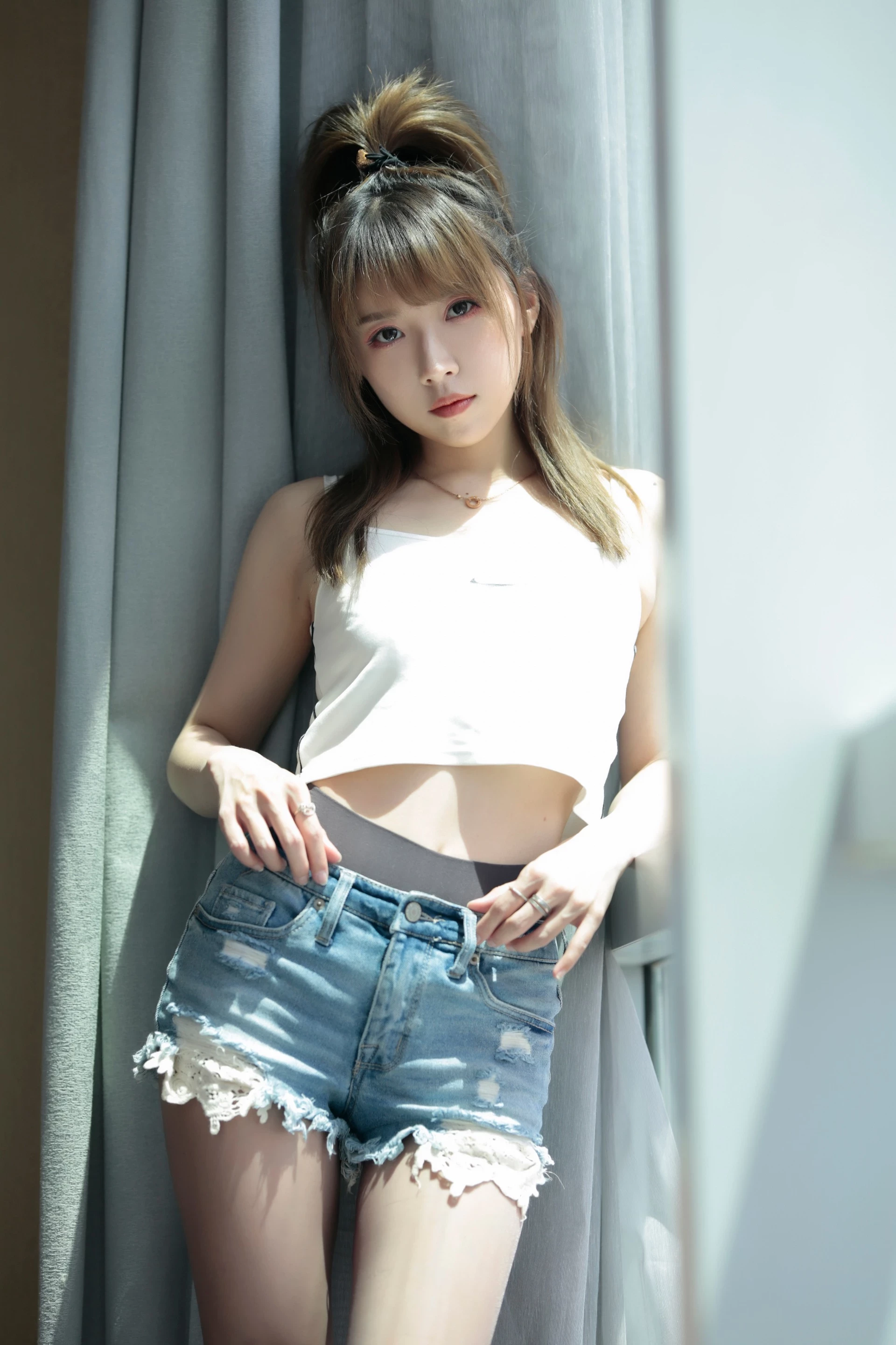 小女巫露娜 - Denim shorts 牛仔小裤裤 [84P]